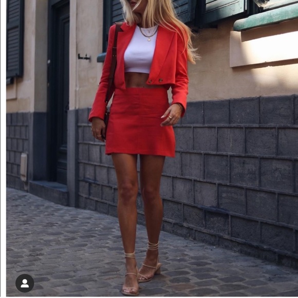 NWT ZARA LINEN MINI SKIRT - Picture 5 of 8